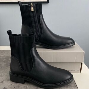 NEW! Reaction Kenneth Cole Lambert Chelsea Boots 7.5 Black
